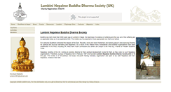 Desktop Screenshot of lumbini.org.uk
