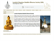 Tablet Screenshot of lumbini.org.uk